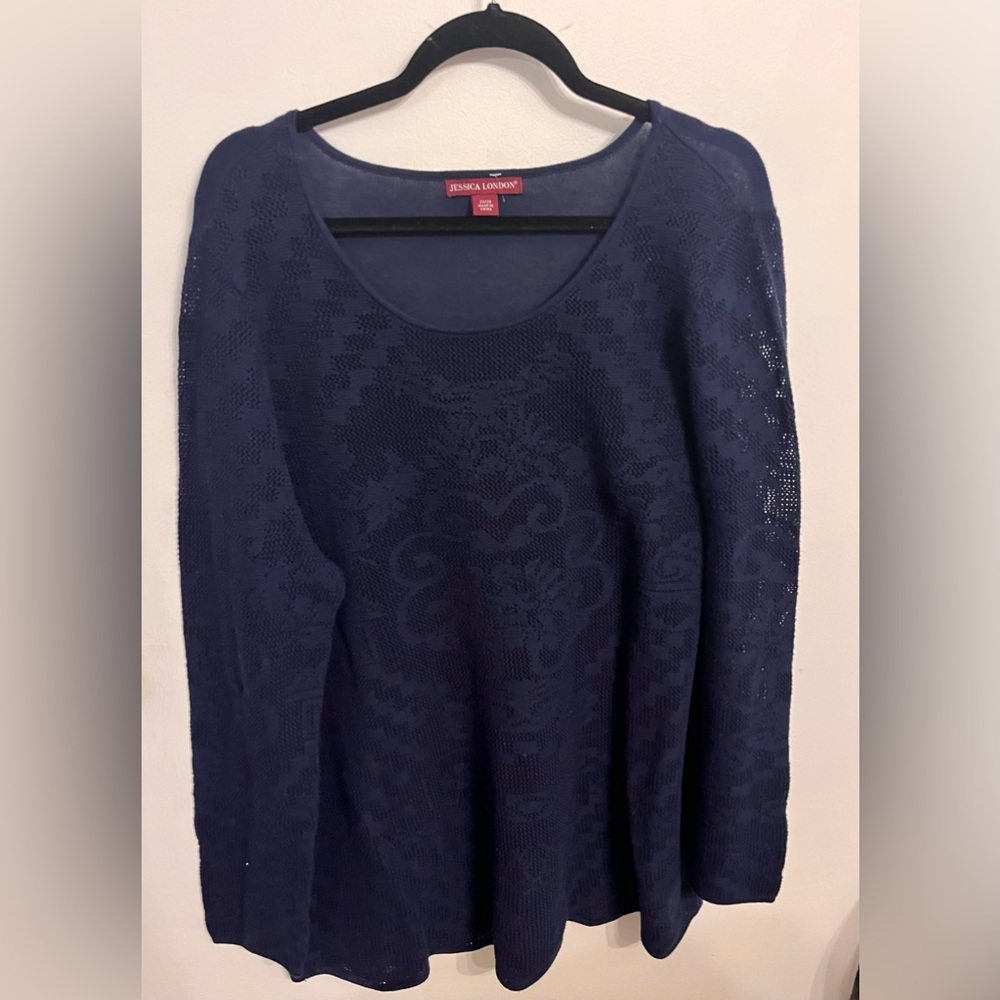 Jessica London Navy Sweater